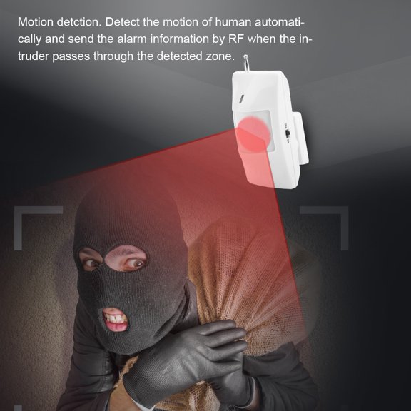 Sensor de Pir Inalámbrico, Detector de Movimento de PlásTico Monto en la Pared, Fábricas A PrueBa de Meteorología Para Casas Residenciales Edificios de oficinas de Villas