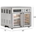 thumbnail image 5 of Chefman French Door 10-in-1 Toaster Oven Air Fryer, 26-Quarts, Fits 12-Inch Pizza – Stainless Steel, 5 of 8