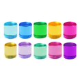 thumbnail image 4 of Lipstore Rainbow Building Blocks Set Birthday Gift Rainbow Acrylic Gemstone Cylinders 2.5cm, 4 of 8
