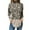 Khaki, variant on TQWQT Women Turtleneck Shirt Loose Fit Floral Print Tunic Top Long Sleeve Plus Size Shirt Fall Mockneck T-Shirt Curved Hem Graphic Tee Blue L