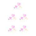 thumbnail image 3 of serony 7pcs/set Cake Topper Heart Shape Wedding Birthday Cake Simple Design Paper Top Decoration pink 5Set, 3 of 6