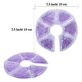 thumbnail image 3 of Almohadillas de gel para el pecho, uso frío/caliente para madres lactantes para aumentar la producción de leche, disminuir la congestión, usar con cualquier extractor de leche, 2 Púrpura Yuyangstore paquete de terapia de mama, 3 of 8
