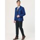 thumbnail image 4 of Blazer de hombre Slim Fit Blazer de un solo botón Traje de baile de graduación Abrigo deportivo Azul marino M, 4 of 6