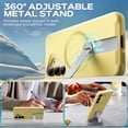 thumbnail image 6 of FITO for Samsung Galaxy S25 Case [ Rotatable Kickstand | Soft Anti-Scratch Microfiber Lining | Compatible with MagSafe] Silicone Phone Cover - Yellow, 6 of 8