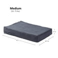 thumbnail image 6 of Happy Hounds Oscar Sherpa Orthopedic Dog Bed, Blue Steel, Medium (42 x 30 in.), 6 of 6