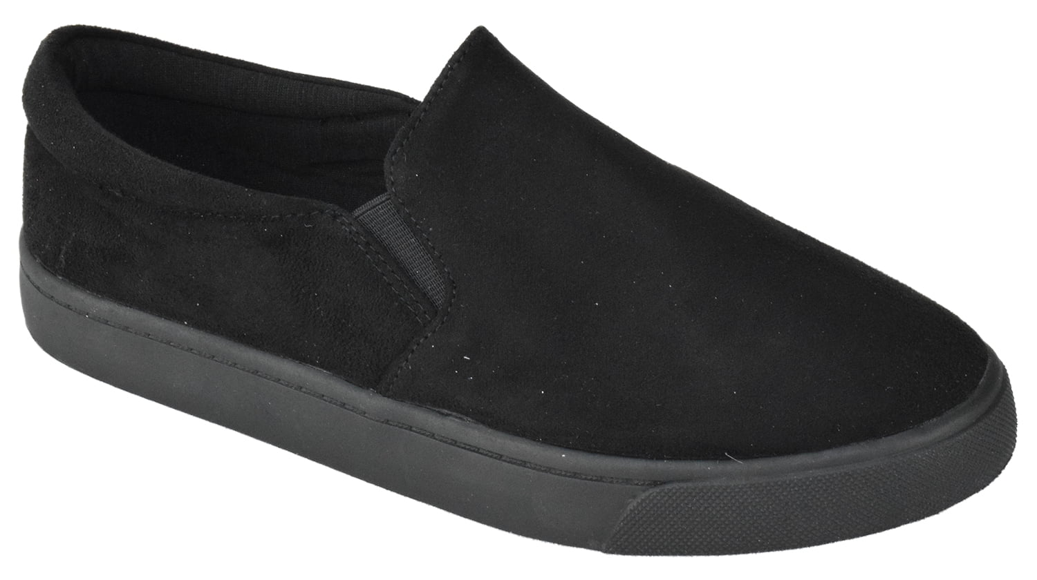 black soda slip on shoes