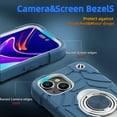 thumbnail image 6 of Dteck for iPhone 14 Case with Screen Protector (2 Packs), Military Grade Drop Protection Shockproof Protective Phone Case with Rotating Ring Stand for iPhone 14,Blue+White, 6 of 6