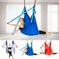 thumbnail image 4 of LJNYFDC Indoor Outdoor Yoga Hammock Adjustable Aerial Yoga Hammock Set Holds 441lb Capacity Swing with Chain Extension for Yoga Enthusiasts Full Body Workout, 4 of 6