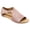 Pink, variant on huanledash Summer Women Faux Leather Flat Sandals Buckle Strap Slippers Fish Mouth Shoes