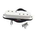 thumbnail image 3 of MERIGLARE Mini Ramasse-Guitare Électrique Humbucker 3+3 Pcs de Perche Réglables Pièces de Guitare Blanc, 3 of 9