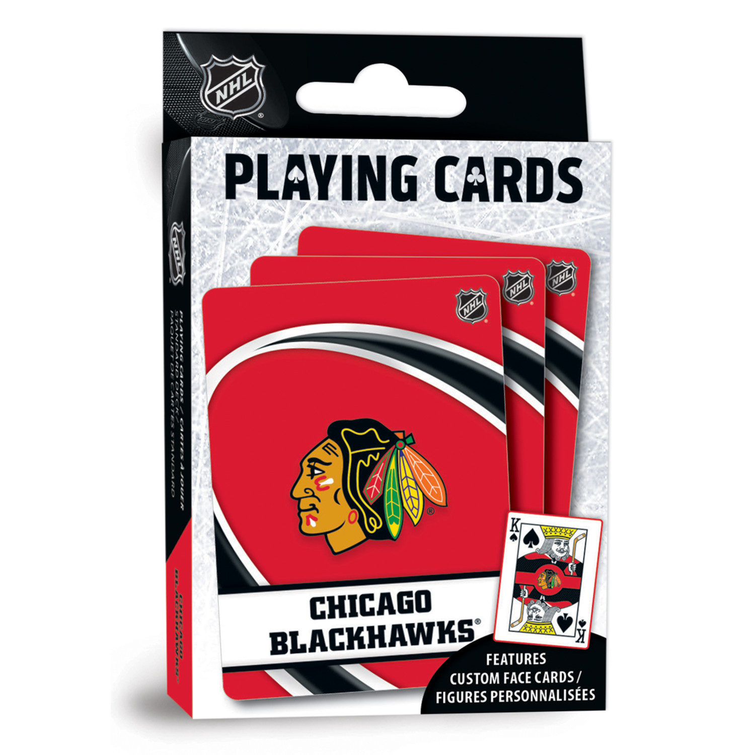 MasterPieces Officially Licensed NHL Chicago Blackhawks Playing Cards - 54 Card Deck for Adults - image 2 of 4