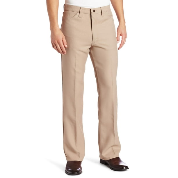 wrangler flat front khaki pants