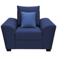 thumbnail image 2 of Sillon El Bazar Store Islandia Lino Azul Marino 1 plaza Modular Moderno Sala, 2 of 4