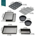 thumbnail image 1 of Chicago Metallic Professional Non-Stick 8-Piece Bakeware Set, Silver, 1 of 6