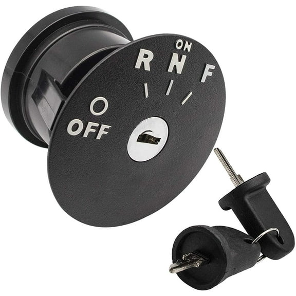 Ignition Key Switch W/2 Keys for EZGO Electric RXV 2008-Up Replaces #605637 (Key Switch W/2 Keys)