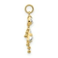 thumbnail image 2 of 14k Yellow Gold April Girl Gemstone Charm, 2 of 3