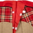 thumbnail image 5 of Northlight 48" Burlap and Red Plaid Christmas Tree Skirt, 5 of 5