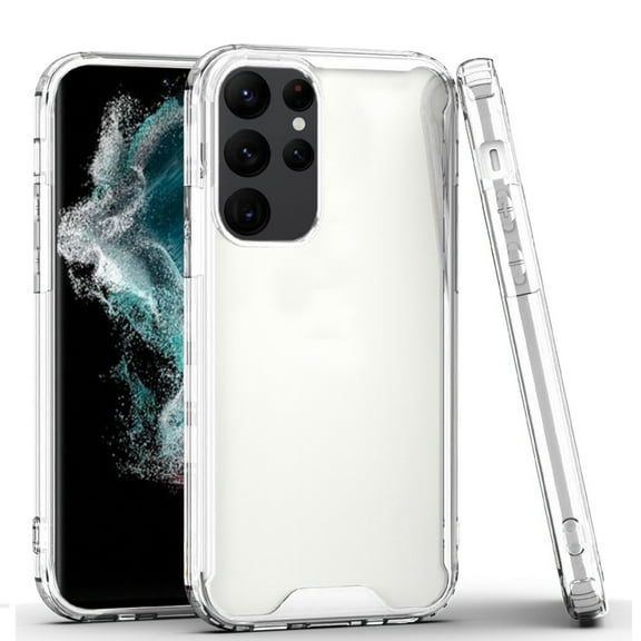 For Samsung Galaxy S23  S23 Plus Colored Shockproof Transparent Hard PC   Rubber TPU Hybrid Bumper Shell Thin Slim Protective Cover ,Xpm Phone Case [ Clear ]