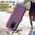 thumbnail image 5 of KAIYANG BINFEN COLOR BF17 Funda de TPU+para Samsung Galaxy S20 Ultra Funda magnética con soporte para teléfono Estilo billetera B Samsung Galaxy S20 Ult Morado oscuro, 5 of 5