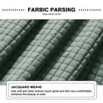 thumbnail image 2 of CJC Corner Stretch Sofa Cover for 5 Seaters, Curved Assembly, 7 Piece Fleece Furniture Protectors, Green, 2 of 7