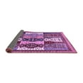 thumbnail image 2 of Ahgly Company Indoor Round Abstract Purple Modern Area Rugs, 5' Round, 2 of 4