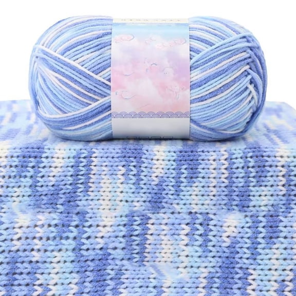 Crochet Yarn under $5! kkbbma Milk Wool Yarn, Comfy Yarn Tie Dye Knitting Woolen Yarn, Crochet Yarn Kit for Colorful Craft DIY Handcrafts Materials