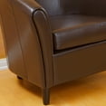 thumbnail image 2 of Newport Transitional Bonded Leather Club Chair, Espresso, 2 of 6