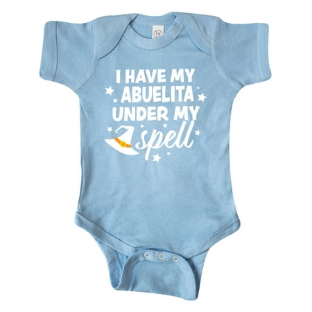 

Inktastic I Have My Abuelita Under My Spell with Cute Witch Hate Gift Baby Boy or Baby Girl Bodysuit