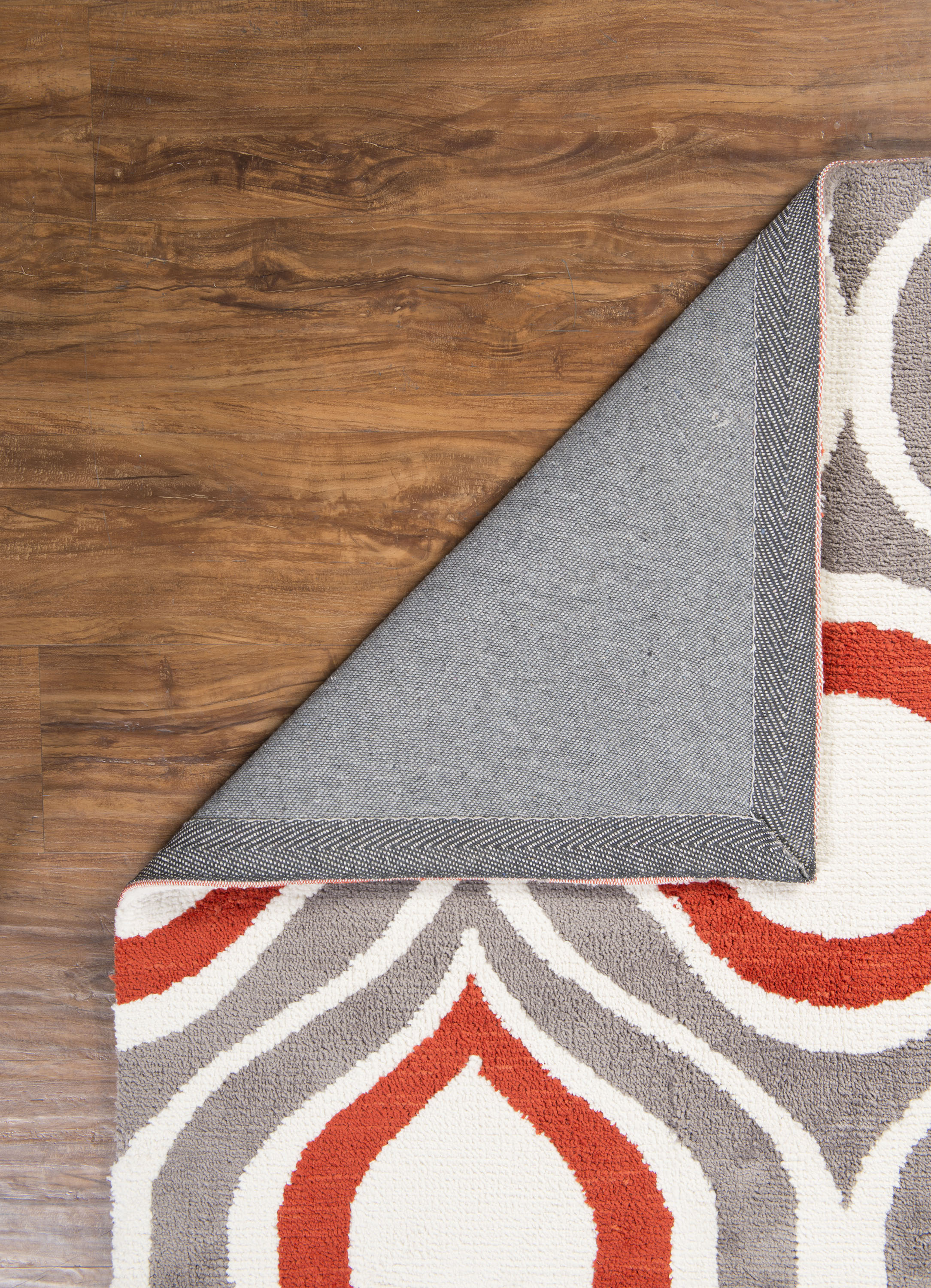 Geo Lenox Grey Handtufted Microfiber Area Rug 8x10 Soft Geometric Design