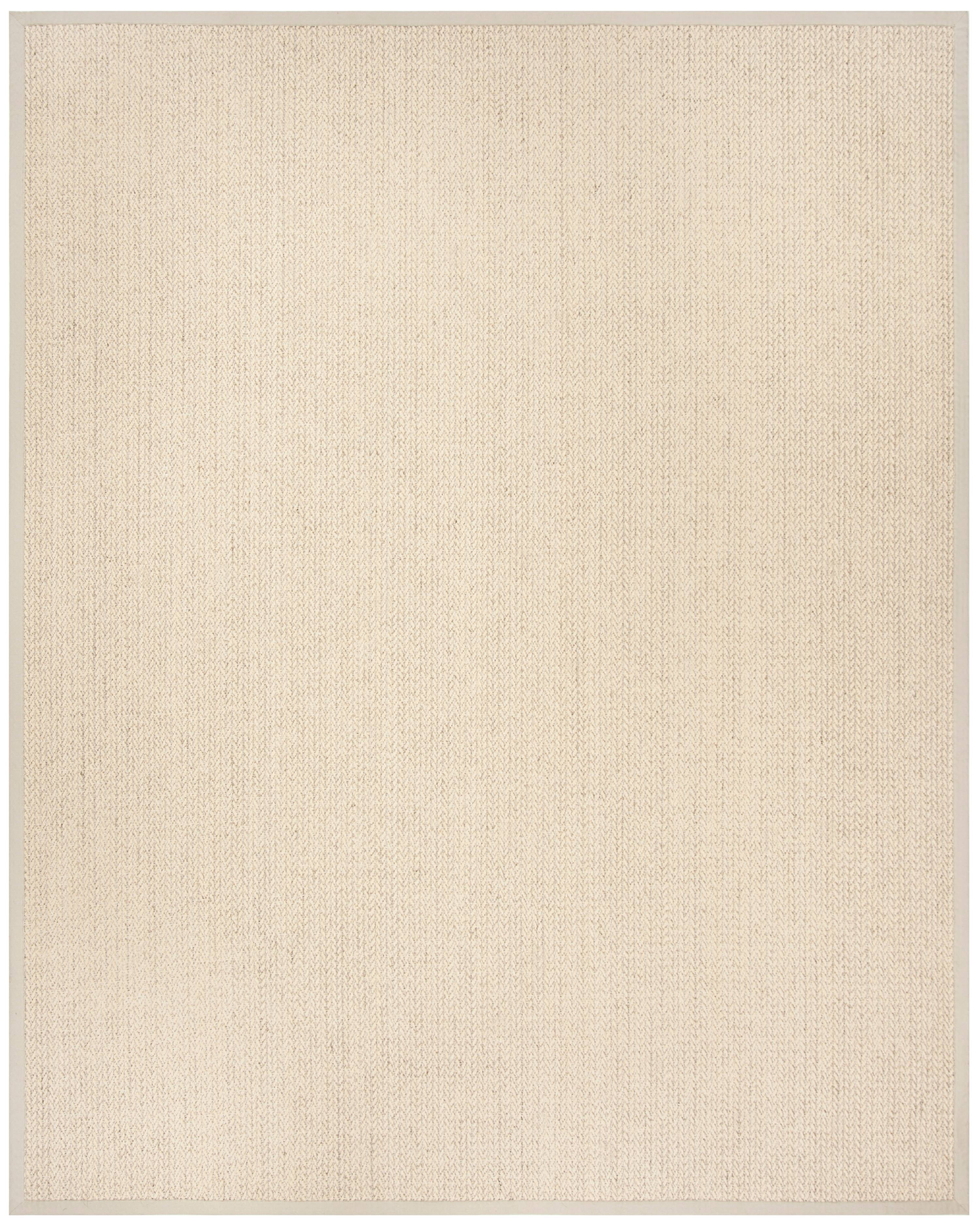 SAFAVIEH Natural Fiber Rosheen Braided Area Rug, Light Grey, 6' x 6' Square