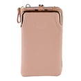 thumbnail image 4 of Monedero para Teléfono Móvil Nikou con Cremallera y Hebilla de Hardware Cuero PU Color Rosa, 4 of 15