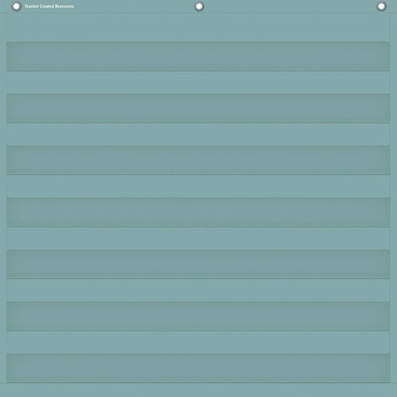 Teacher Created Resources Calming Blue 7 Pocket Chart, 28" x 28"