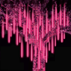 thumbnail image 5 of 1PCS Luz de lluvia de meteoritos - Enchufe europeo 50cm 8pcs Set 384 Luces Rosa Púrpura Adepaton CPB-US-DYP754-5, 5 of 5