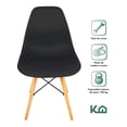 thumbnail image 3 of Silla Tipo Eames Moderna Set 4 Pzas Para Comedor Minimalista negro 1, 3 of 7