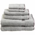 thumbnail image 1 of Superior Egyptian Cotton 6-Piece Towel Set  Silver, 1 of 1