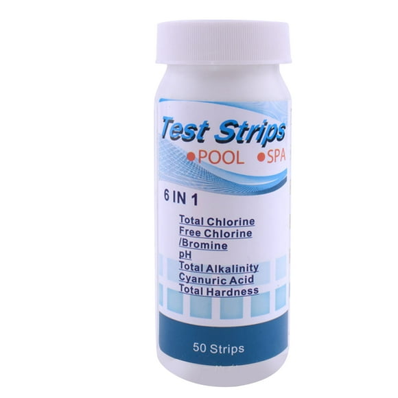 ZOUSSIQI Water Test Strip PH Value Total Hardness Test Strip Pool Test Strip for Aquarium Pond 6 in 1 JU316-58808