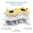 thumbnail image 4 of Car Windshield Sunshade, Cartoon Eyeglass Fish Pattern Sunshade Blocks Heat and Sun's UV rays,Small, 4 of 8