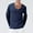 Navy, variant on TIHLMK Long Sleeve Tee Shirts for Men Men's Fashion Tops Vintage Solid Color V-Neck Loose Casual Shirts