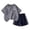 Gray, variant on Little Boys Summer Sport Shorts Set Short Sleeve T-Shirt and Shorts 2Pcs Comfort Breathable Summer Outfits Size 5-16T