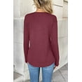 thumbnail image 4 of Zeagoo Long Sleeve Tops Women Printed Dressy Casual V Neck T-shirts Basics Blouse Fall and Spring Wear Trendy Clothes, 4 of 5