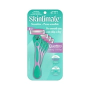 Skintimate Sensitive Womens 4-Blade Disposable Razors, 4 Count