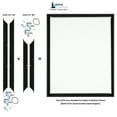 thumbnail image 4 of Creative Mark Illusions Metal Floating Frame Kit Pairs for Canvas - Black, Two 40" Sides - Metal Frame Kit for 1-5/8 inch Deep Canvases - For Gallery Wall, Art Panels, Modern Décor, 4 of 7