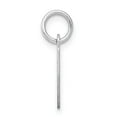 thumbnail image 5 of Auriga Fine Jewelry 925 Sterling Silver Rhodium-plated Letter I Initial Charm Pendant for Women(L- 19mm, W- 8mm), 5 of 6