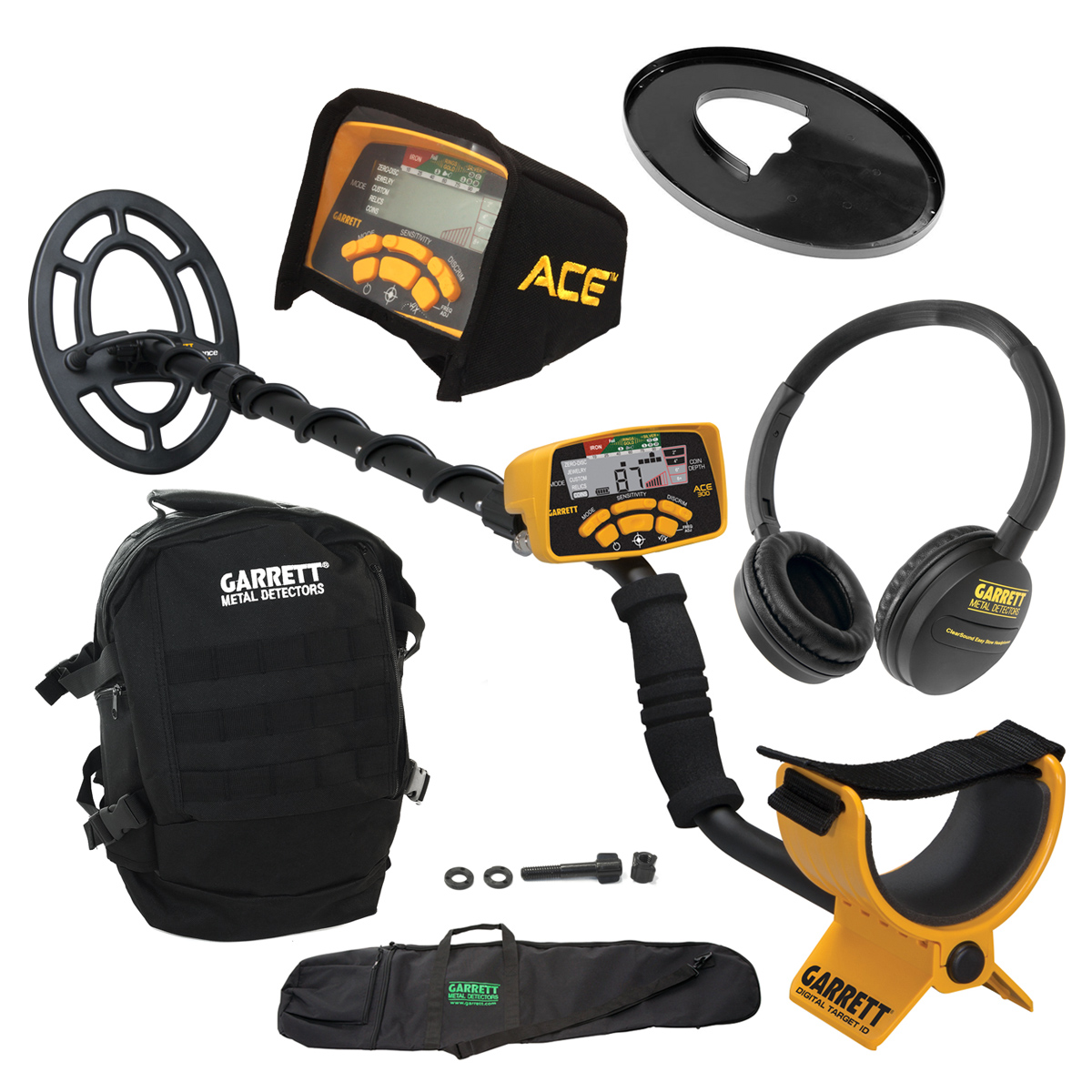 ACE 250 Metal Detector with Submersible Search Coil Plus Headphones 