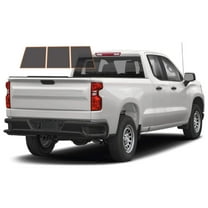 MotoShield Pro Premium Professional 2mil Precut Ceramic Window Tint Film for 2014-2018 Chevrolet Silverado 1500 Double Cab — (3pc Rear Windshield 25%) + Lifetime Warranty