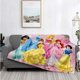 thumbnail image 3 of Manta ligera con estampado de princesas de Disney para sala de estar, dormitorio, habitación de niños, manta cálida, regalo de Navidad, 3 of 5