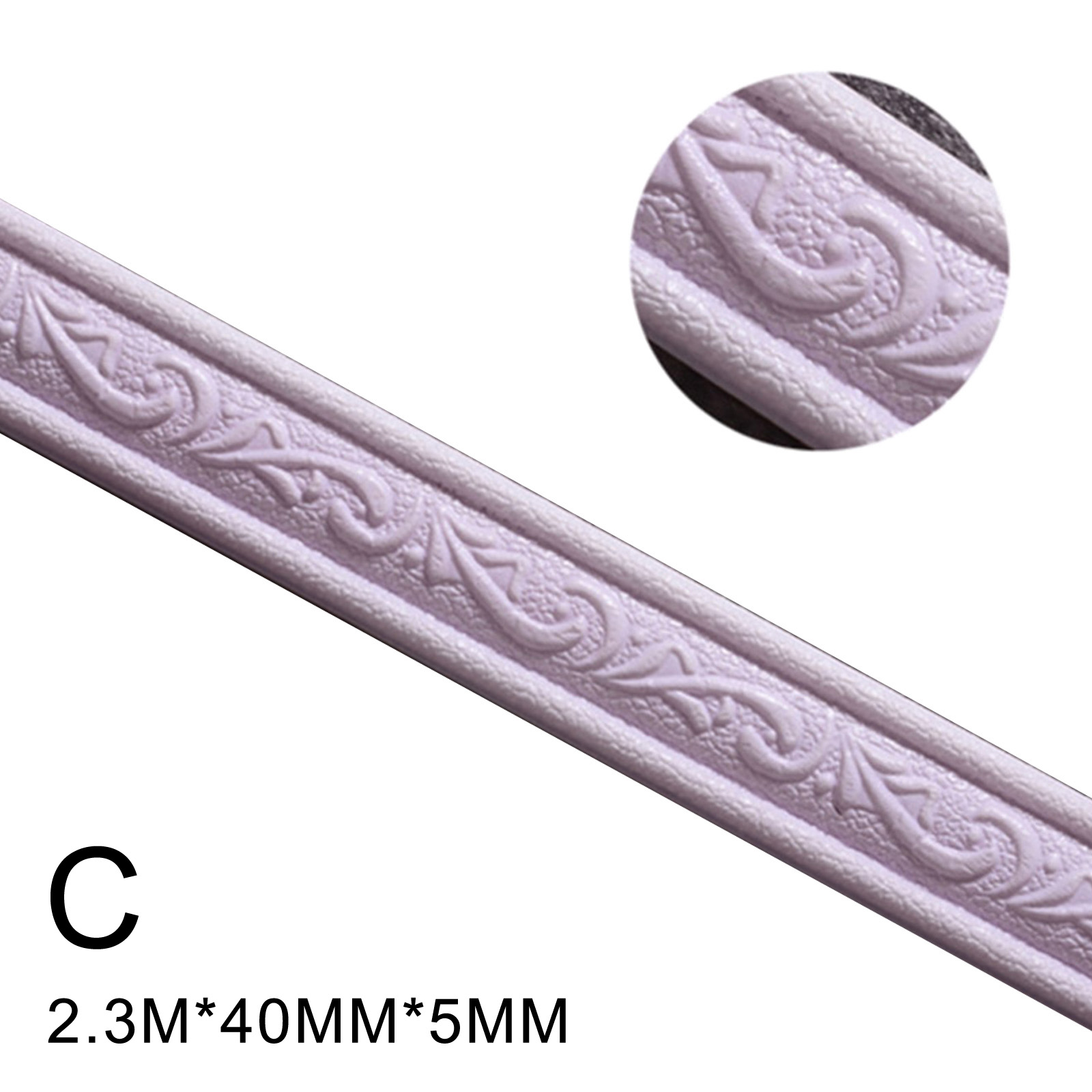 lzndeal 3D Pattern Sticker Wall Trim Line Skirting Border Decoration