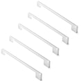 thumbnail image 3 of Cauldham 5 Pack Solid Kitchen Cabinet Pulls Handles (9" Hole Centers) - Modern Thin Profile Drawer/Door Hardware - Style M255 - Polished Chrome, 3 of 5