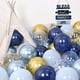thumbnail image 4 of Globos de fiesta Togvu, azul marino y dorado, 60 paquetes de 30 cm con confeti, 4 of 7