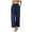 Navy, variant on GEWSEY Women's Summer High Waisted Baggy Pants Casual Below Ankle Length Trouser Slacks with Pockets (Grey, 3XL)